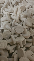 Ceramic Large Round Frag Plugs ~ White